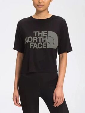 The North Face Women's Half Dome Logo Cropped T-Shirt Size Small